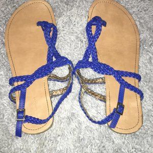blue sandals
